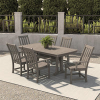 Thumbnail for POLYWOOD Vineyard 7-Piece Dining Set - Slate Grey