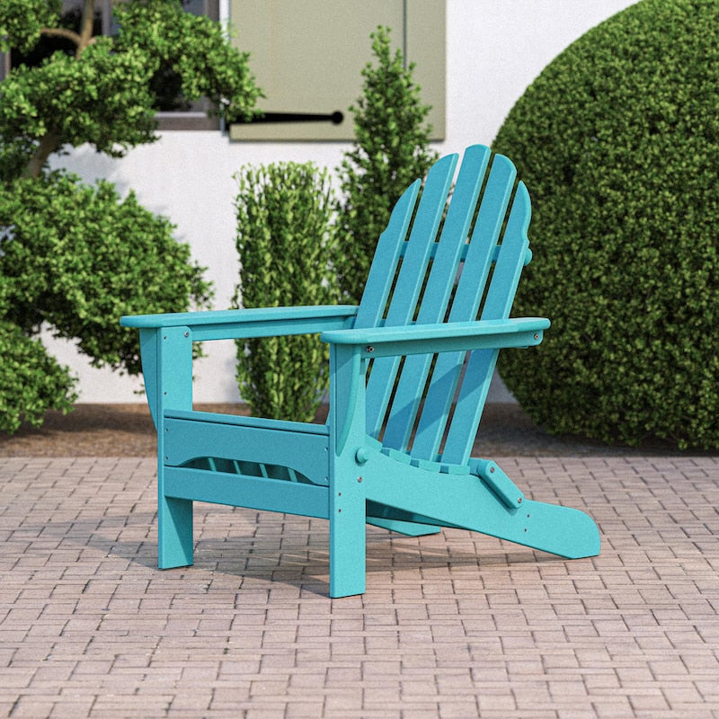 POLYWOOD Classic Folding Adirondack Chair - Aruba