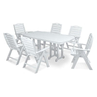 Thumbnail for POLYWOOD Nautical 7-Piece Dining Set in White