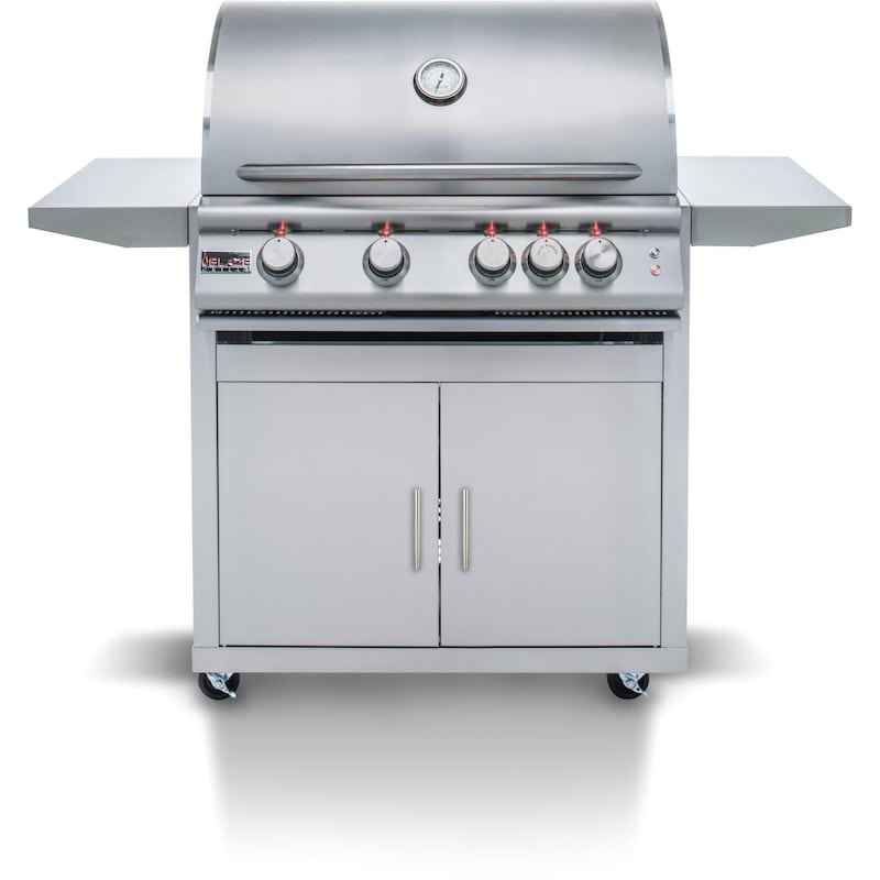 Blaze Premium LTE Marine Grade 32-Inch 4-Burner Grill w/ Rear Infrared Burner & Grill Lights