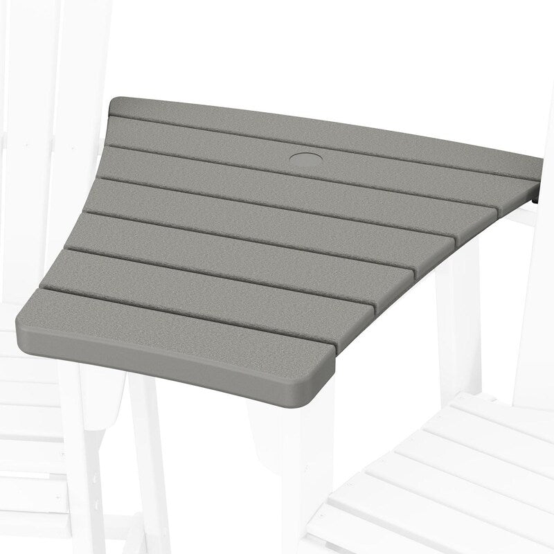 POLYWOOD 600 Series Angled Adirondack Dining Connecting Table - Slate Grey