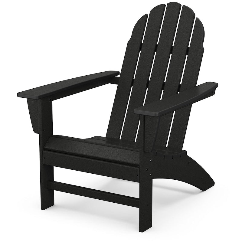 POLYWOOD Vineyard Adirondack Chair - Black