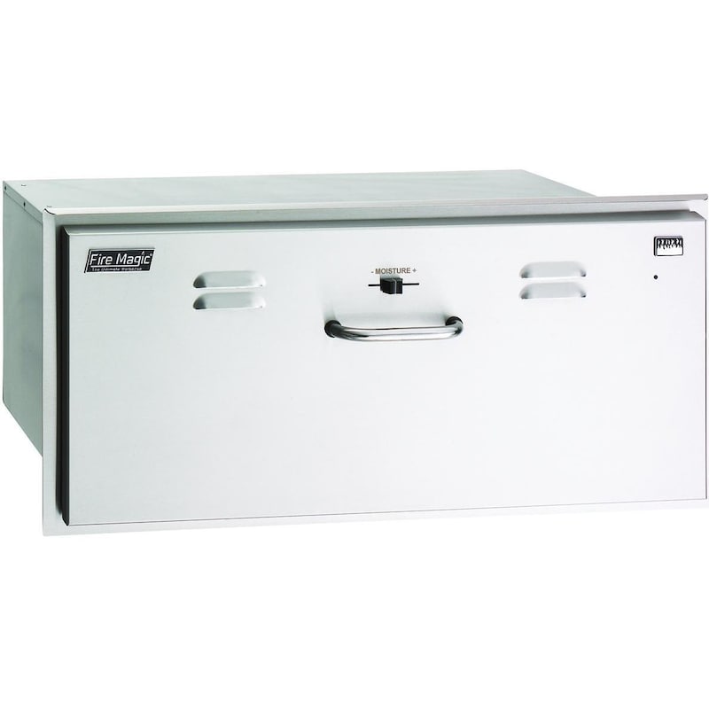 Fire Magic Select 30-Inch Built-In 110V Electric Stainless Steel Warming Drawer - 33830-SW