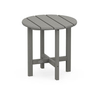 Thumbnail for POLYWOOD 18-Inch Round Side Table - Slate Grey