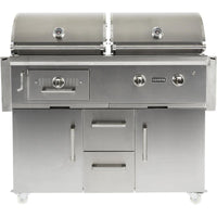 Thumbnail for Coyote Centaur 50-Inch Propane Gas/Charcoal Dual Fuel Grill - C1HY50LP