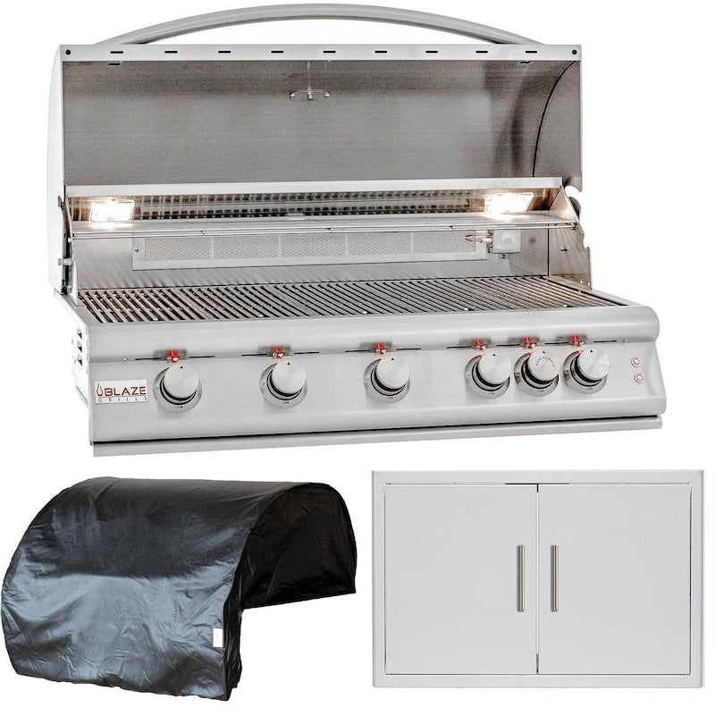 Blaze Premium LTE 3-Piece 40-Inch Outdoor Kitchen Package - BLZ-5LTE2-NG-3PC-SC