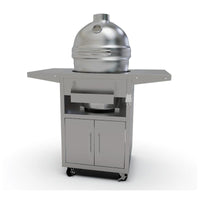 Thumbnail for Blaze 20-Inch Cast Aluminum Kamado Grill on Stainless Steel Cart - BLZ-20-KAMADO