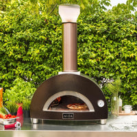 Thumbnail for Alfa Nano 23-Inch Outdoor Countertop Wood-Fired Pizza Oven - Copper - FXMD-S-LRAM