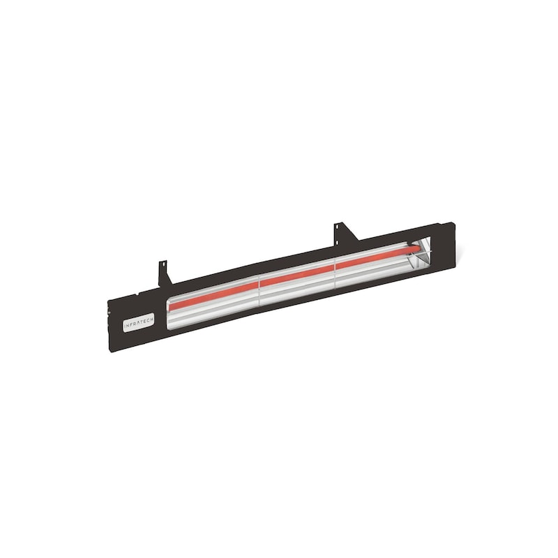 Infratech Slimline Series 29 1/2-Inch 1600W Single Element Electric Infrared Patio Heater - 208V - Matte Black - SL1628BL