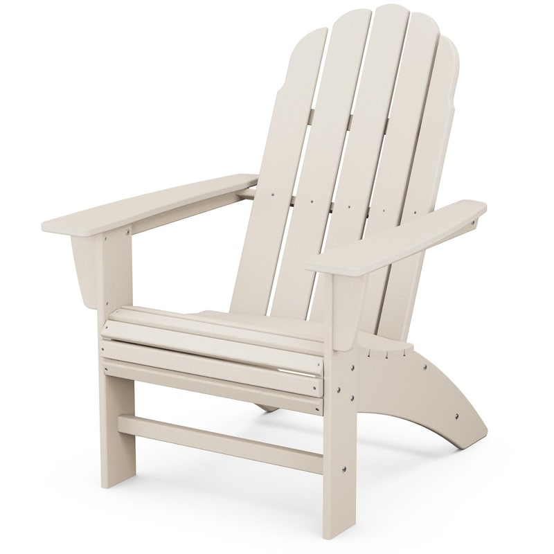 POLYWOOD Vineyard Curveback Adirondack Chair - Sand