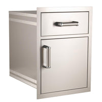 Thumbnail for Fire Magic Premium Flush 17-Inch Pantry / Access Drawer Combo - 54018S