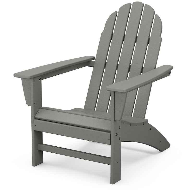 POLYWOOD Vineyard Adirondack Chair - Slate Grey