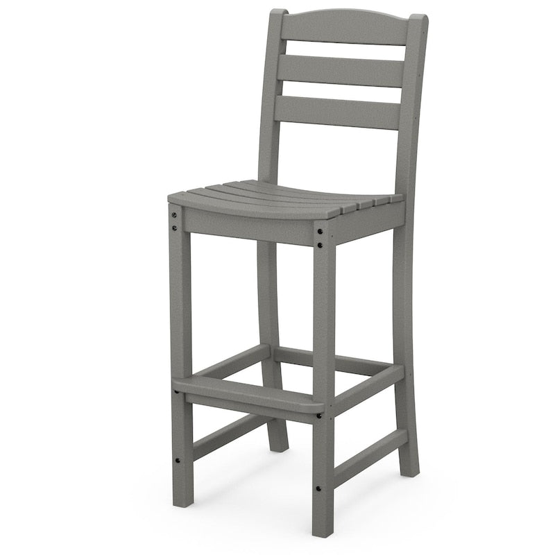 POLYWOOD La Casa Cafe Bar Side Chair - Slate Grey