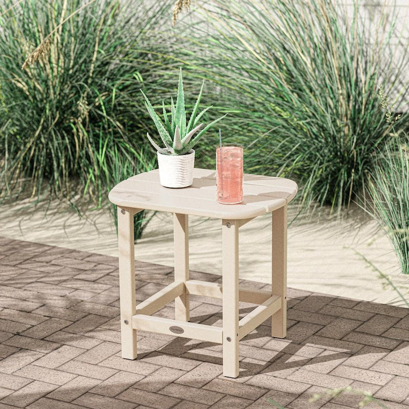 POLYWOOD South Beach 18-Inch Side Table - Sand