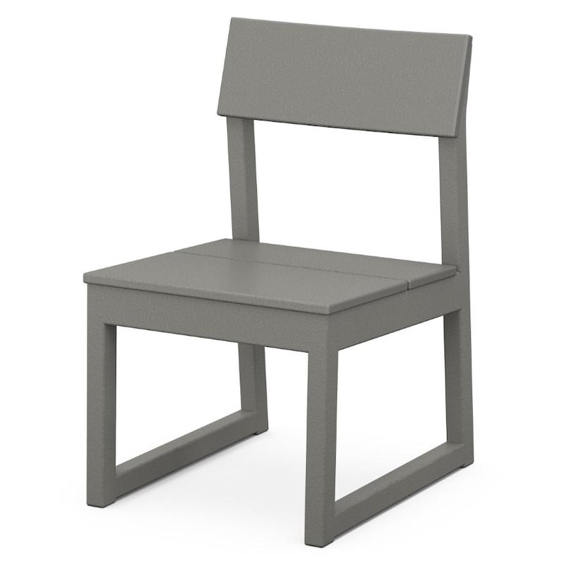 POLYWOOD EDGE Dining Side Chair in Slate Grey