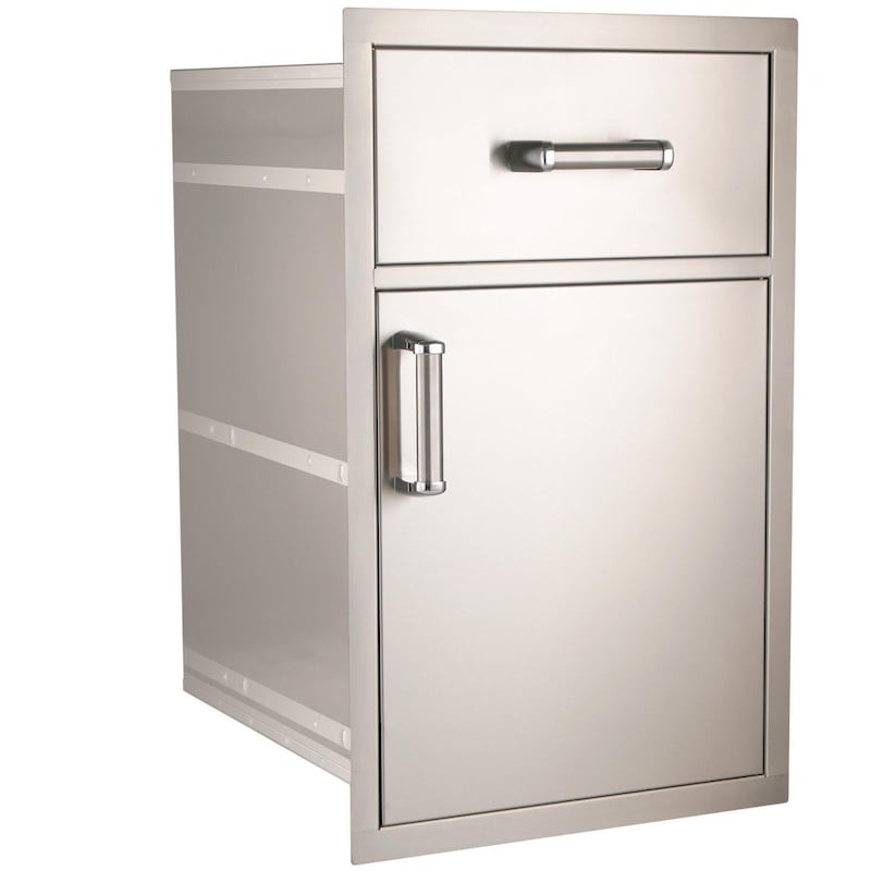 Fire Magic Premium Flush 20-Inch Pantry / Access Drawer Combo - 54020S