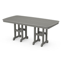 Thumbnail for POLYWOOD Nautical 37 X 72-Inch Dining Table in Slate Grey