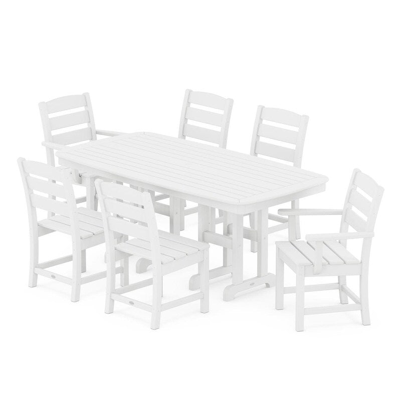 POLYWOOD Lakeside 7-Piece Dining Set - White