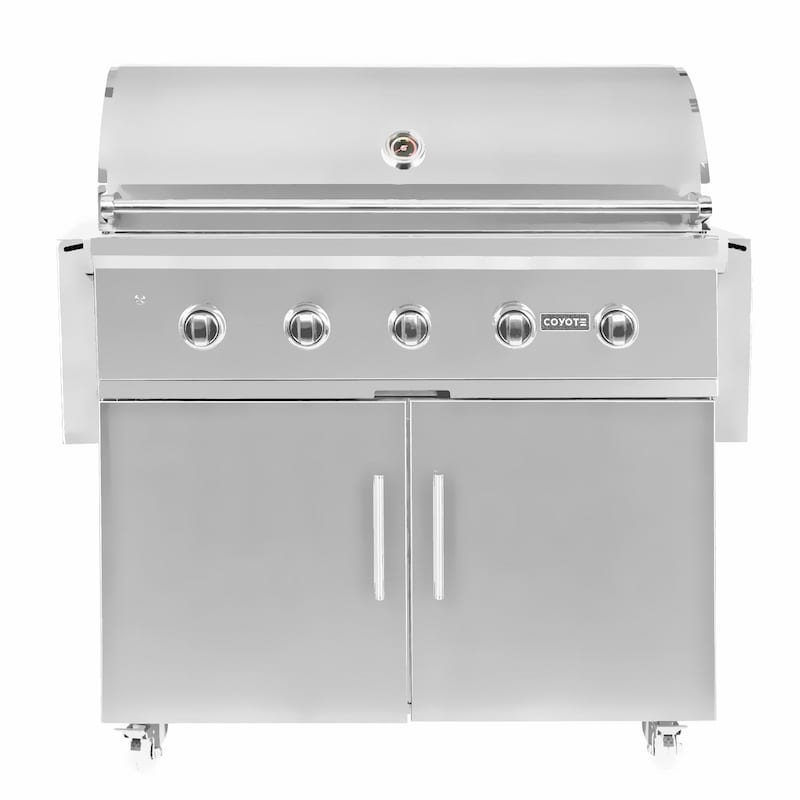 Coyote C-Series 42-Inch 5-Burner Propane Gas Grill - C2C42LP + C1S42Ct