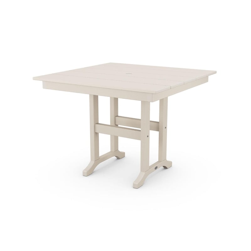 POLYWOOD 37-Inch Farmhouse Dining Table - Sand