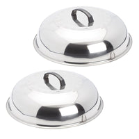 Thumbnail for EVO Stainless Steel Cooking Covers - Set of 2 Sizes - 12-0116-AC