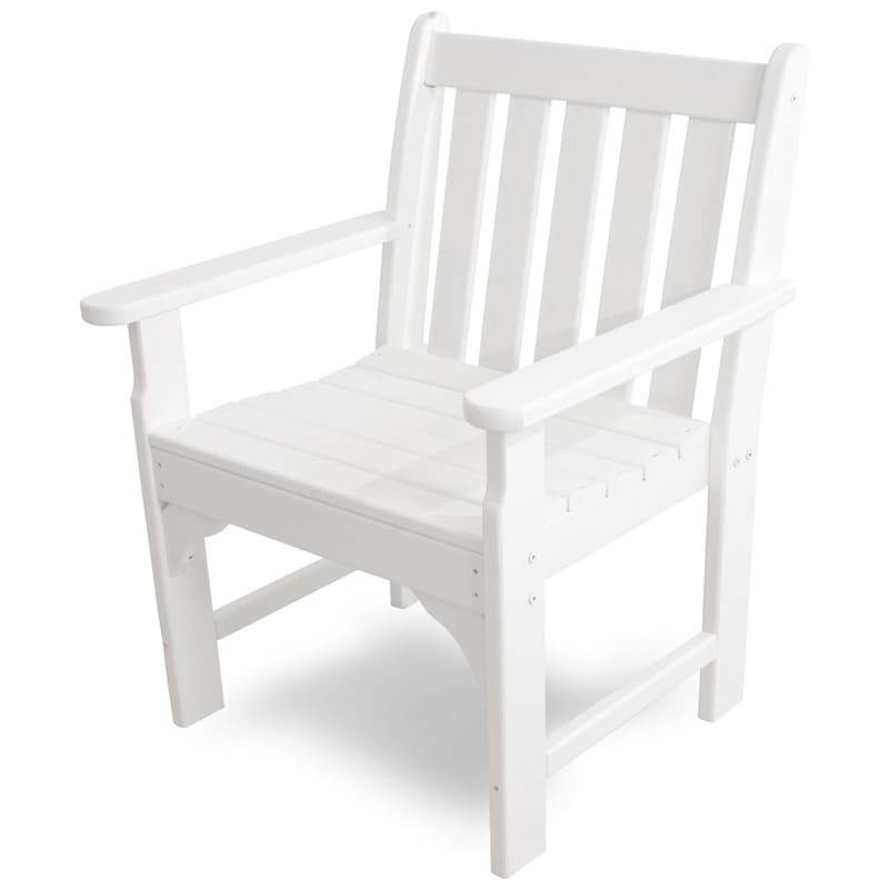 POLYWOOD Vineyard Garden Arm Chair - White