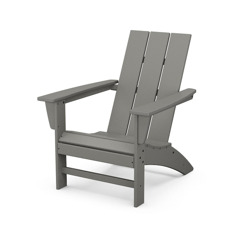 POLYWOOD Modern Adirondack Chair - Slate Grey