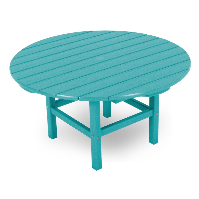 POLYWOOD 38-Inch Round Conversation Table - Aruba