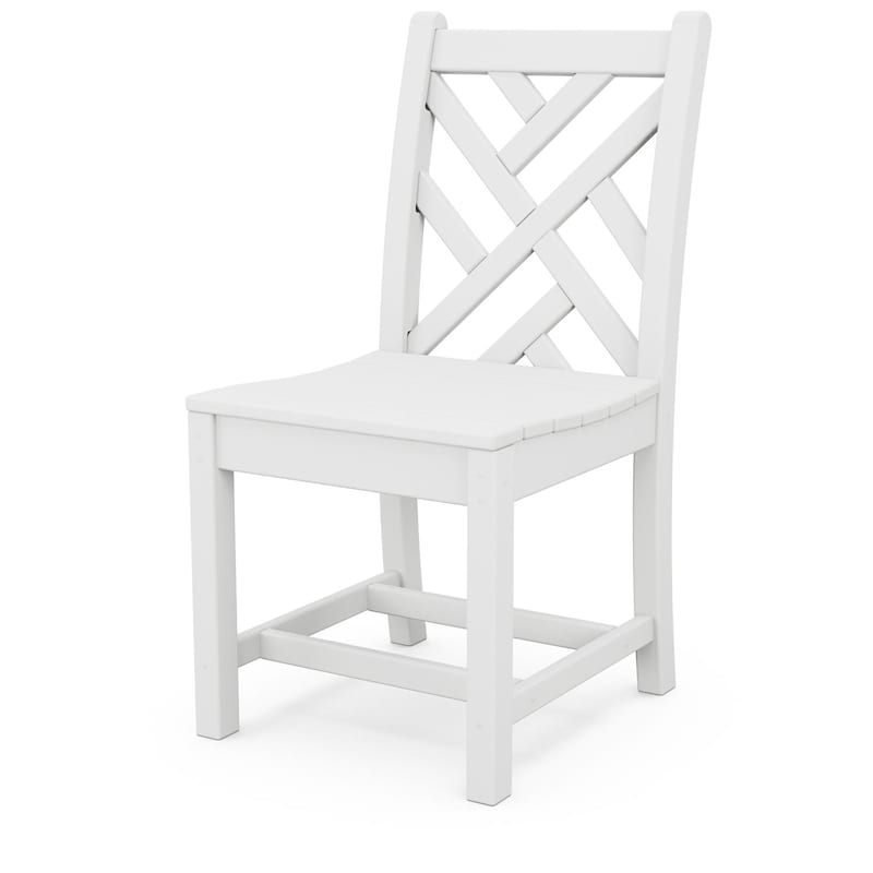 POLYWOOD Chippendale Dining Side Chair - White