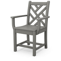 Thumbnail for POLYWOOD Chippendale Dining Arm Chair - Slate Gray