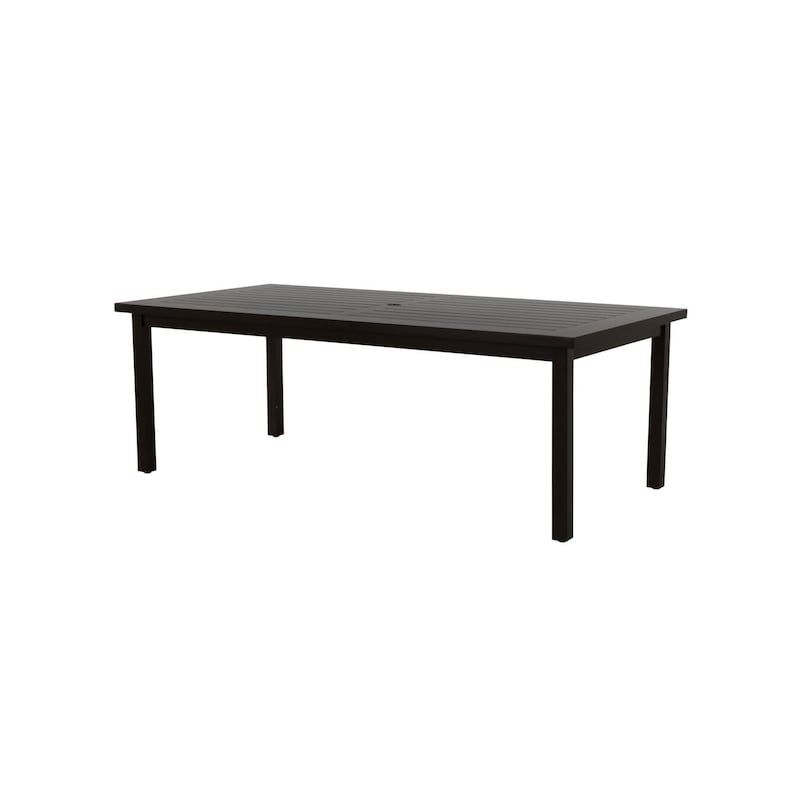 Summer Classics Club Aluminum Rectangular Dining Table - Mahogany