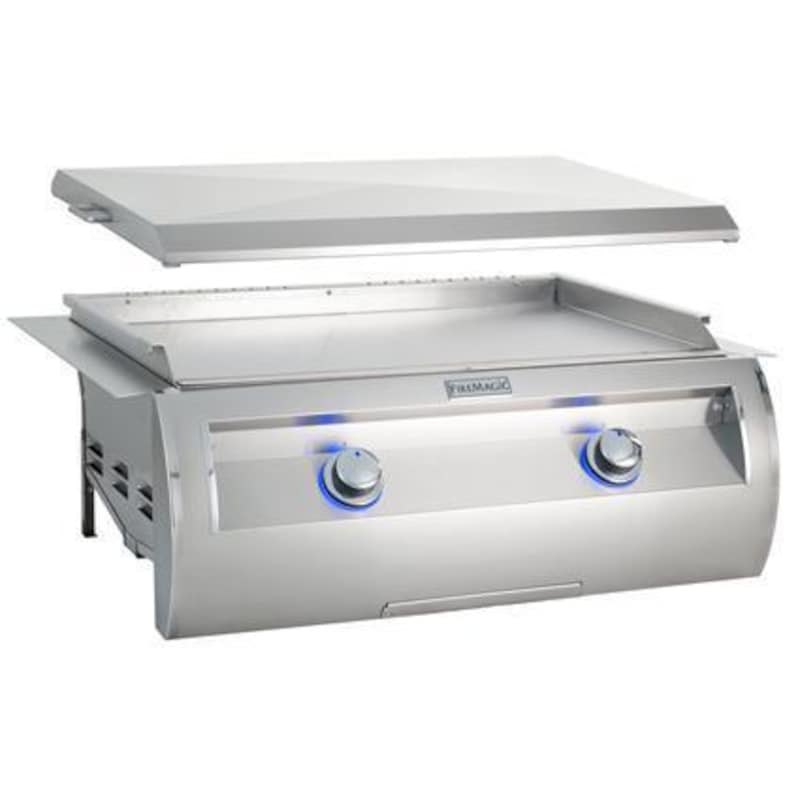 Fire Magic Echelon Diamond E660I 30-Inch Built-In Natural Gas Griddle With Stainless Steel Cover - E660I-0T4N