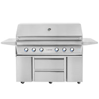 Thumbnail for Twin Eagles 54-Inch 4-Burner Propane Gas Grill with Sear Zone & Two Infrared Rotisserie Burners On Deluxe Cart