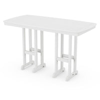 Thumbnail for POLYWOOD Nautical 37 X 72-Inch Bar Table - White