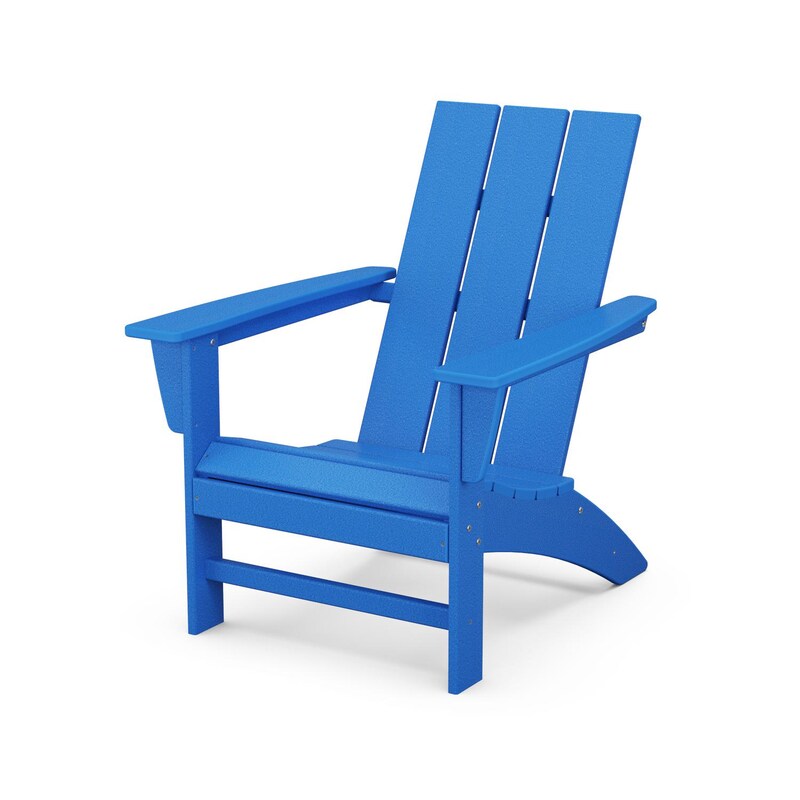 POLYWOOD Modern Adirondack Chair - Pacific Blue