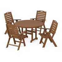 Thumbnail for POLYWOOD Nautical 5-Piece Dining Set in Teak
