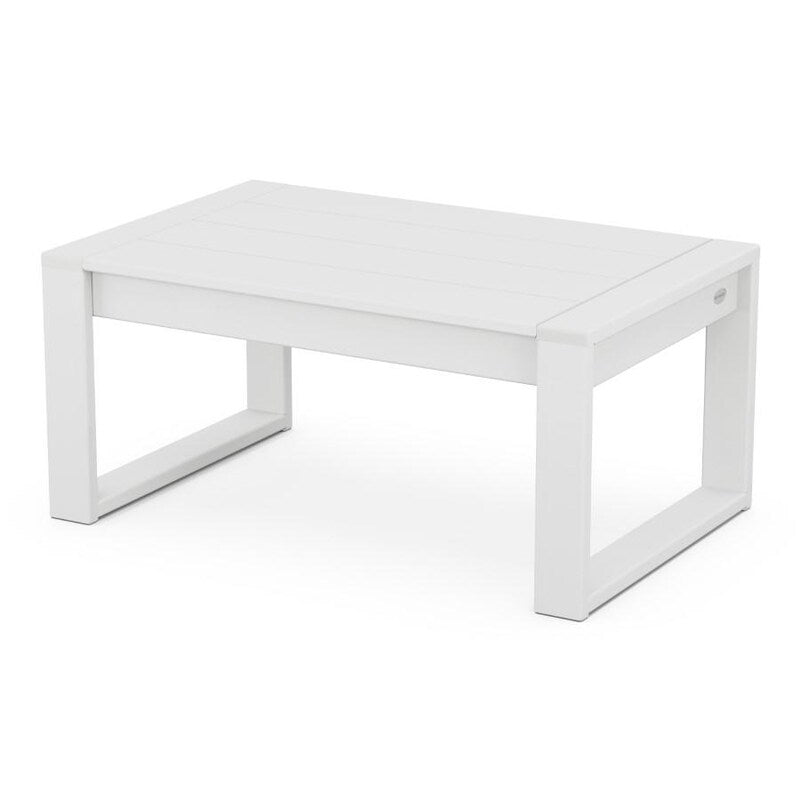 POLYWOOD EDGE Coffee Table in White