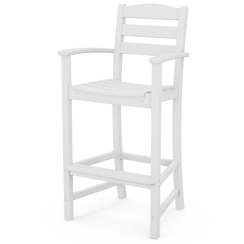 POLYWOOD La Casa Cafe Bar Arm Chair - White