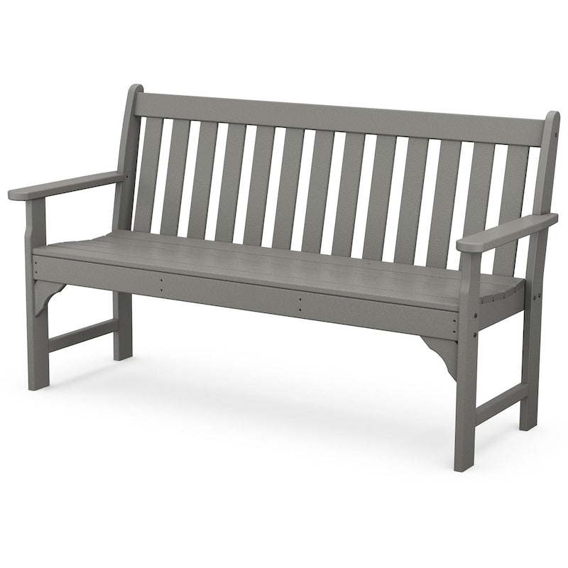POLYWOOD Vineyard 60-Inch Bench - Slate Grey