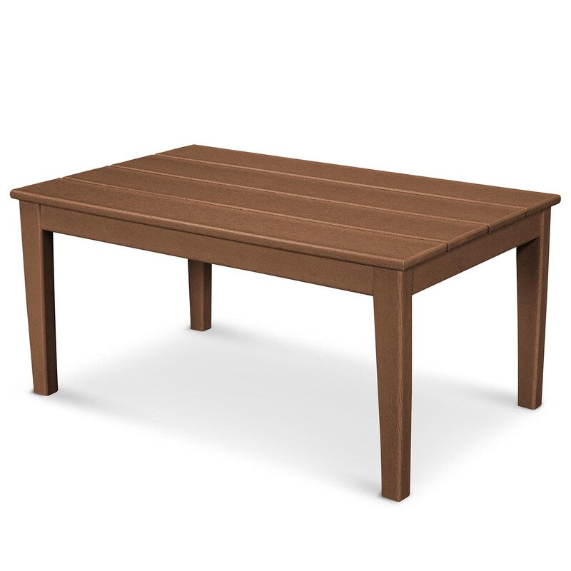 POLYWOOD Newport 22 X 36 Inch Coffee Table - Teak