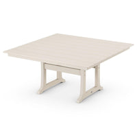 Thumbnail for POLYWOOD 59-Inch Farmhouse Trestle Dining Table - Sand