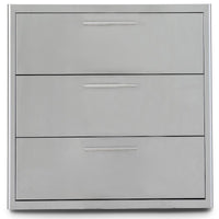 Thumbnail for Blaze 30-Inch Stainless Steel Triple Access Drawer - BLZ-30W-3DRW-LT