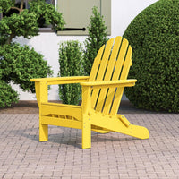 Thumbnail for POLYWOOD Classic Folding Adirondack Chair - Lemon