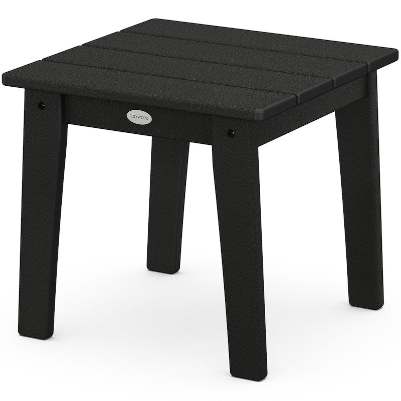 POLYWOOD Lakeside 18-Inch End Table - Black