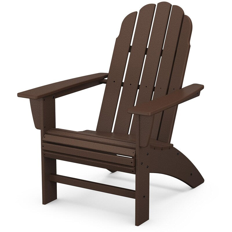 POLYWOOD Vineyard Curveback Adirondack Chair - Mahogany