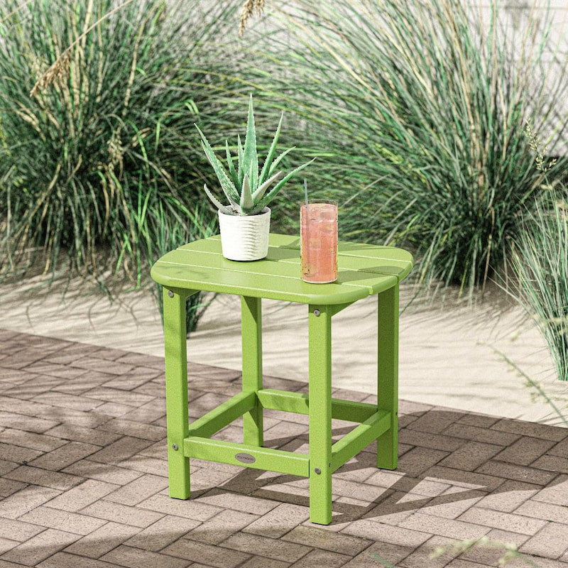 POLYWOOD South Beach 18-Inch Side Table - Lime