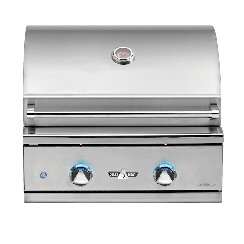 Delta Heat 26-Inch 2-Burner Built-In Propane Gas Grill - DHBQ26G-DL