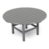 Thumbnail for POLYWOOD 38-Inch Round Conversation Table - Slate Grey