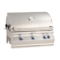 Thumbnail for Fire Magic Aurora A540I 30-Inch Built-In Natural Gas Grill With Rotisserie And Analog Thermometer - A540I-8EAN