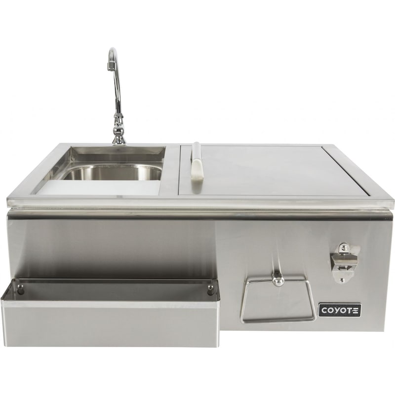 Coyote 30-Inch Stainless Steel Built-In Refreshment Center - CRC